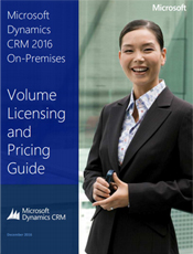 MS Dynamics CRM 2016, On-premises Pricing